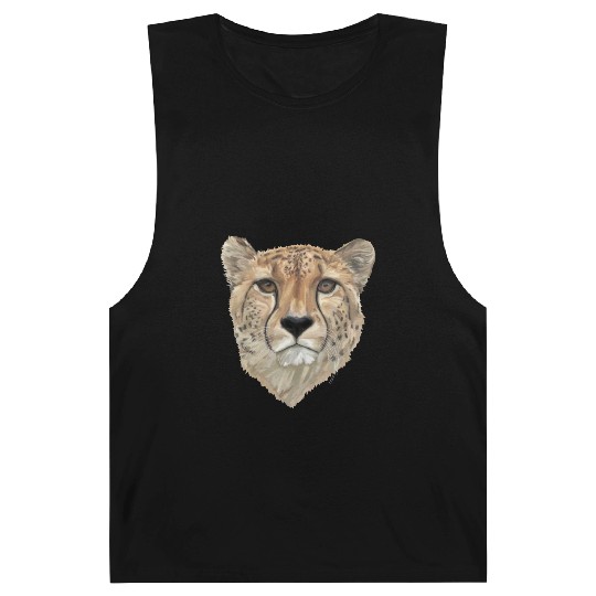 Watercolor Cheetah Portrait Barnard Tanks