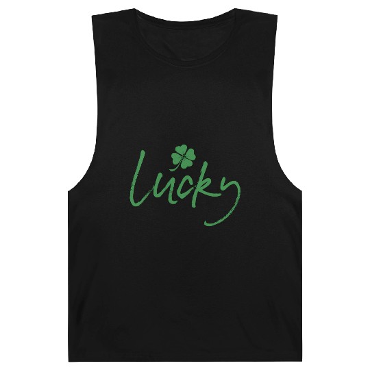 Lucky St Patrick'S Day Irish Shamrock 4 Leaf Barnard Tanks