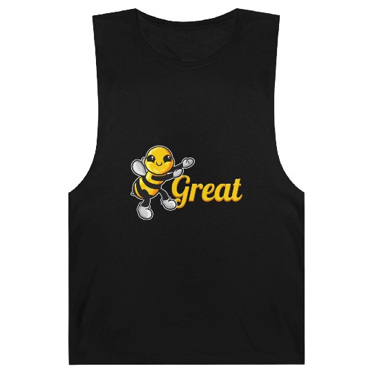 The Cute Bee Says Be Great The Bee Barnard Tanks
