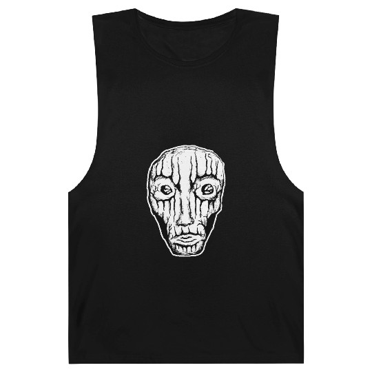 Native Stripper - White Cutout - Black Drawing Barnard Tanks