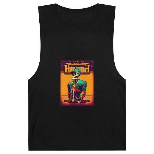 Run skull punk rock Barnard Tanks