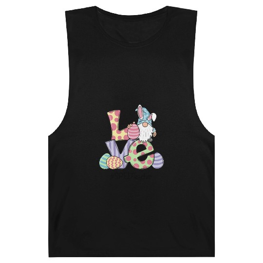 Love Easter Sped Teacher Gnomes Teacher Easter 202 Barnard Tanks