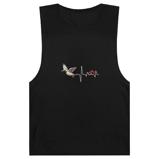 Duck Hunting Love Heartbeat Duck Hunter Barnard Tanks