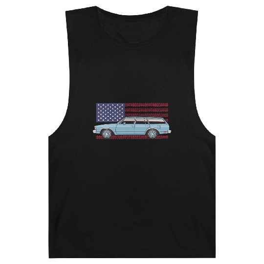 Usa Light Blue Barnard Tanks