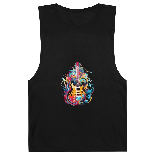 Guitar, Music, Band, Art, Gift, Hobby. Barnard Tanks