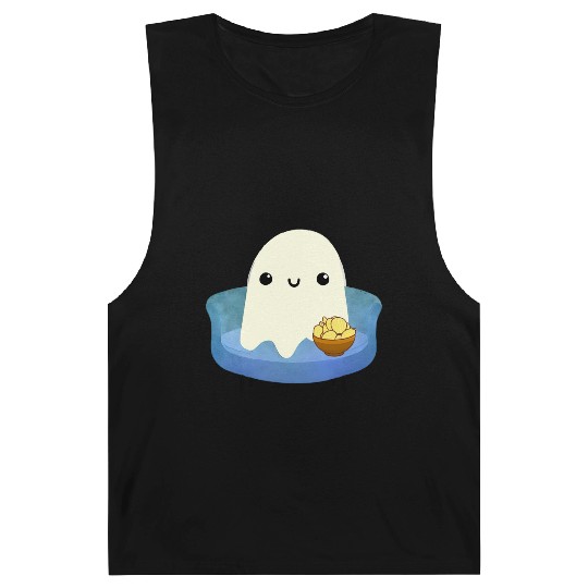 Couch Potato Ghost With Potato Chips Barnard Tanks