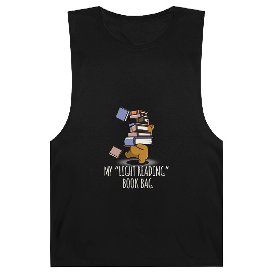 My Light Reading Book Funny Tote Bag Barnard Tanks