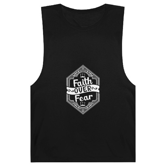 Faith Over Fear Love Jesus Christian Christmas Barnard Tanks
