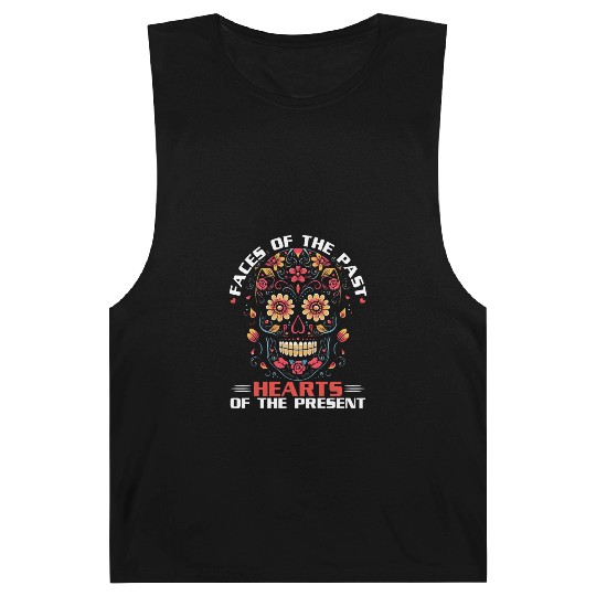 Dia De Los Muertos Sugar Skull Mexican Holiday Barnard Tanks