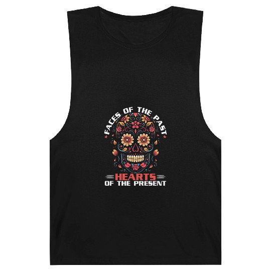 Dia De Los Muertos Sugar Skull Mexican Holiday Barnard Tanks