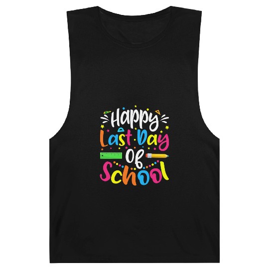 Happy Last Day Of School Teacher Student Barnard Tanks