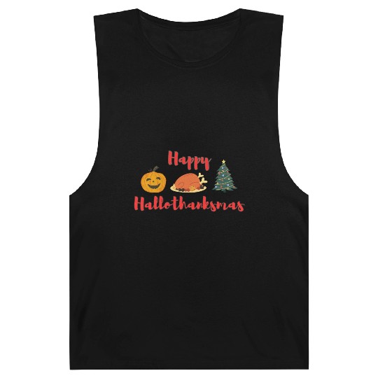 Happy HalloThanksMas Barnard Tanks