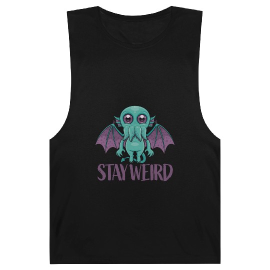 Stay Weird Cute Cthulhu Monster Barnard Tanks