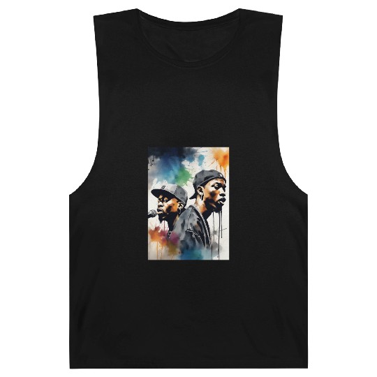 Harmony in Rhymes: Dynamic Duet on Colorful Canvas Barnard Tanks