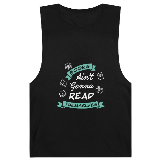 Funny Reading Teacher Bookworm Bookstore Book Barnard Tanks