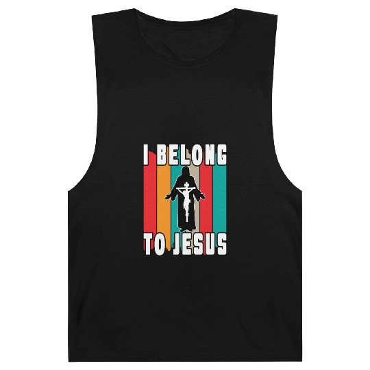 I Belong To Jesus Love Jesus Christian Christmas Barnard Tanks
