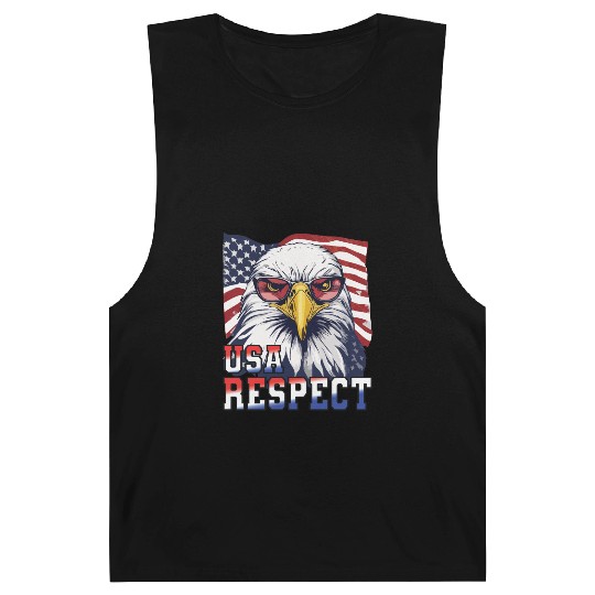 gift idea bald eagle american flag Barnard Tanks