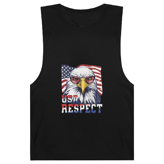 gift idea bald eagle american flag Barnard Tanks