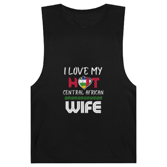 Funny I Love My Hot Central African Wife Husband Barnard Tanks