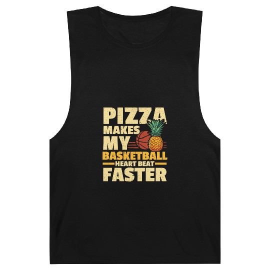 Pineapple Basketball Tropical Fruit Summer Sport Barnard Tanks