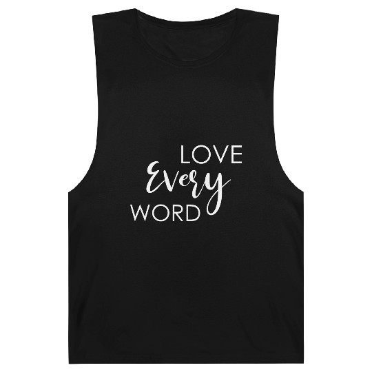 Love EveryWord Love Jesus Christian Christmas Barnard Tanks