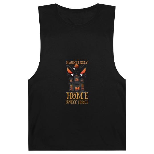 Horror Paranormal Haunted House Spooky Halloween Barnard Tanks