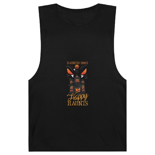 Horror Paranormal Haunted House Spooky Halloween Barnard Tanks