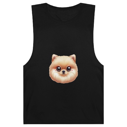 Playful Pomeranian Artwork Barnard Tanks