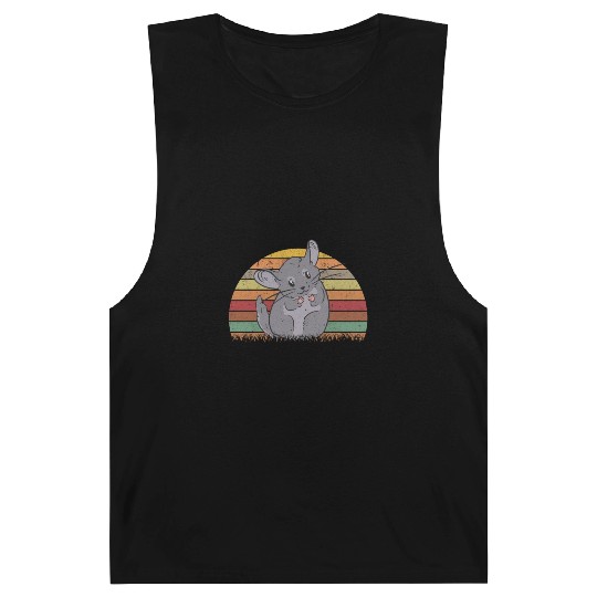 Chinchilla Retro Cotton Mouse Vintage Barnard Tanks