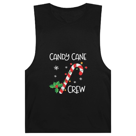 Candy Cane Crew Funny Christmas Lights Xmas Gift Barnard Tanks