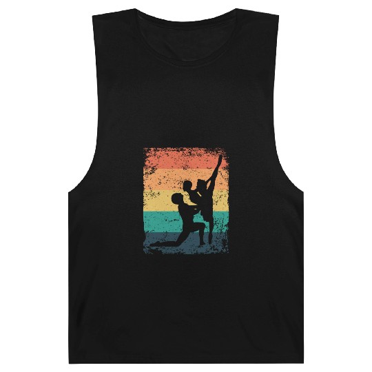Ballet Dance Couple Vintage Ballerina Barnard Tanks