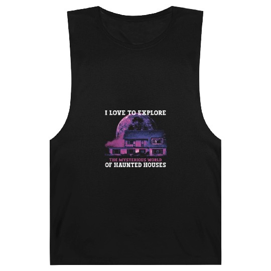Horror Paranormal Haunted House Spooky Halloween Barnard Tanks