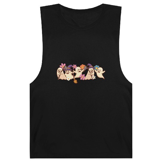 Halloween Spooky Season Boo Ghost Witch Grim Barnard Tanks