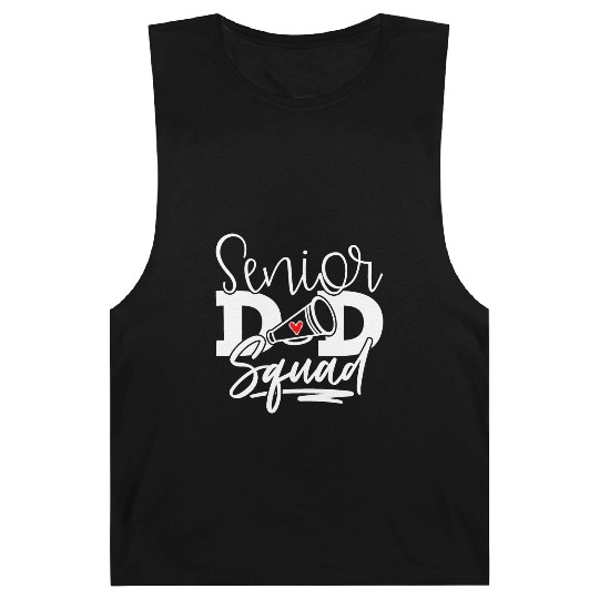 Senior Cheer Dad Squad American Football Barnard Tanks