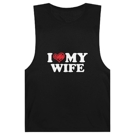 I Love My Wife funny I Heart My Wife Barnard Tanks