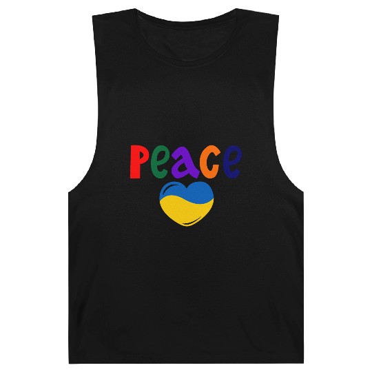 Heart peace ukraine colors Peace Barnard Tanks