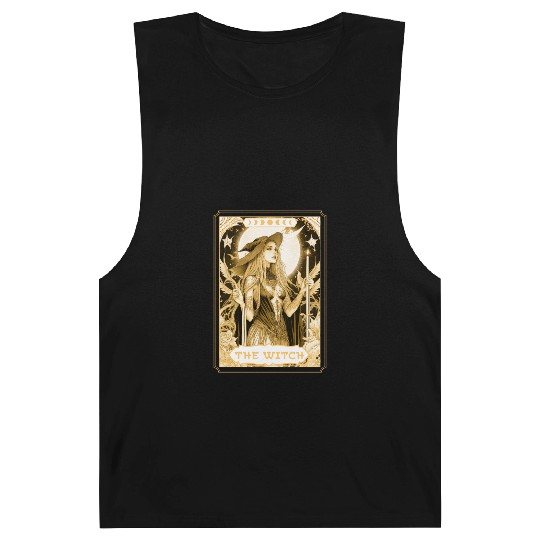 Dark Witch Tarot Card Magic Boho Mystic Celestial Barnard Tanks