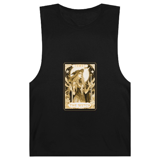 Dark Witch Tarot Card Magic Boho Mystic Celestial Barnard Tanks