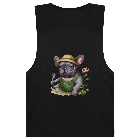 Frenchie in the Flower Garden Barnard Tanks