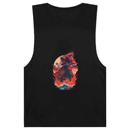 Samurai Boy in Flames Barnard Tanks