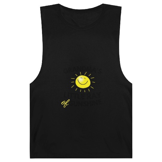 Grandma's Little Ray Of Sunshine Cute Baby Barnard Tanks