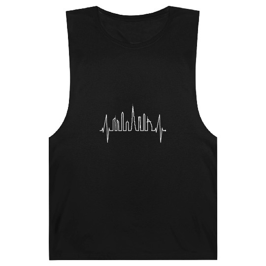 Dubai Skyline Heartbeat Burj Khalifa Silhouette Barnard Tanks