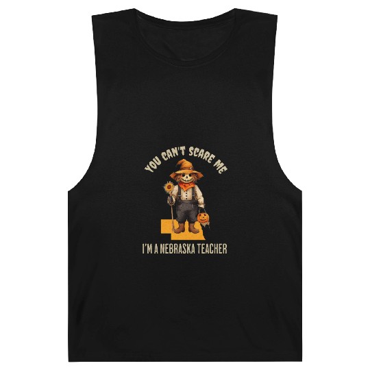 I’m a Nebraska Teacher Halloween Fall Autumn Barnard Tanks