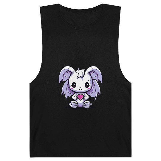 "Kawaii Love Dragon" by ART1SAN Barnard Tanks