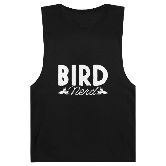 Bird Nerd Joke Birds Lover Budgie Parrot Heron Barnard Tanks