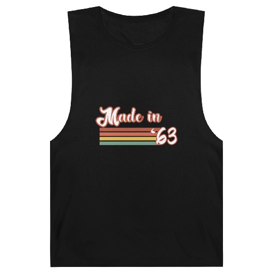 Vintage 1963 61th Birthday Made in 1963 Born in 19 Barnard Tanks