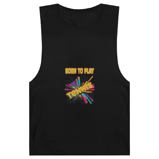 Born To Play Tennis Barnard Tanks