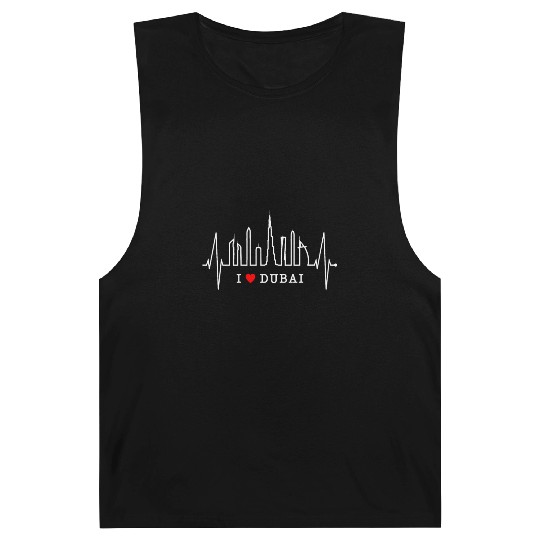 Dubai Skyline Heartbeat Burj Khalifa Silhouette Barnard Tanks