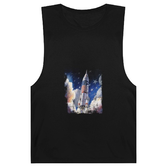 Patriotic Starship US Astronauts Stars and Stripes Barnard Tanks