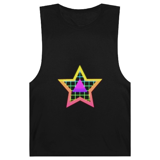 Star neon vintage retro style 90s Barnard Tanks